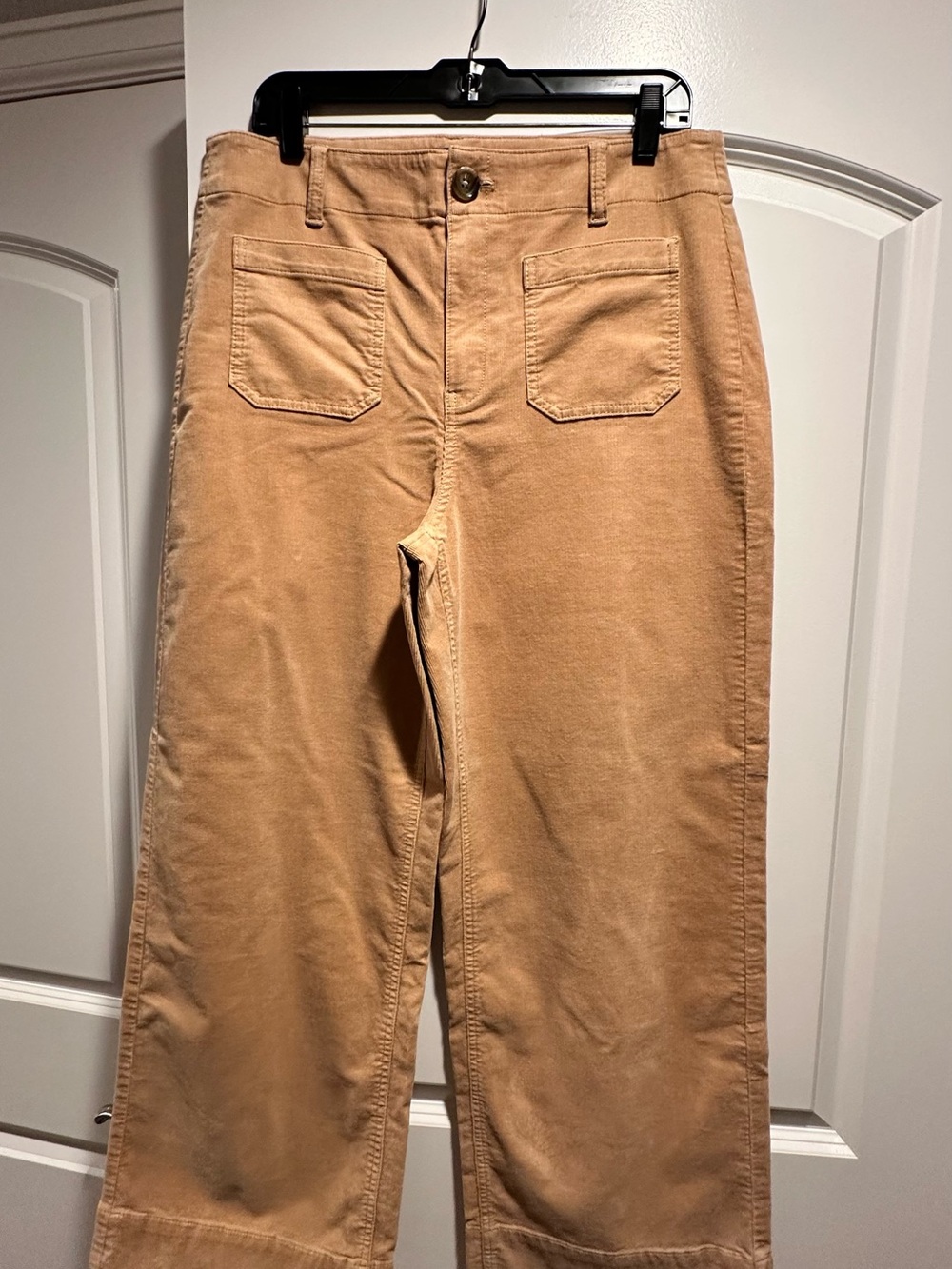 Talbots Women's Wide Leg Corduroy Pants in Camel